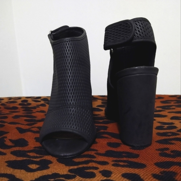 Shoes - Peep Toe Block Heels